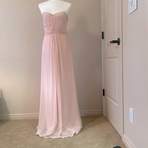 Ted Baker, long, soft pink with sparkle trim.  Prom or wedding